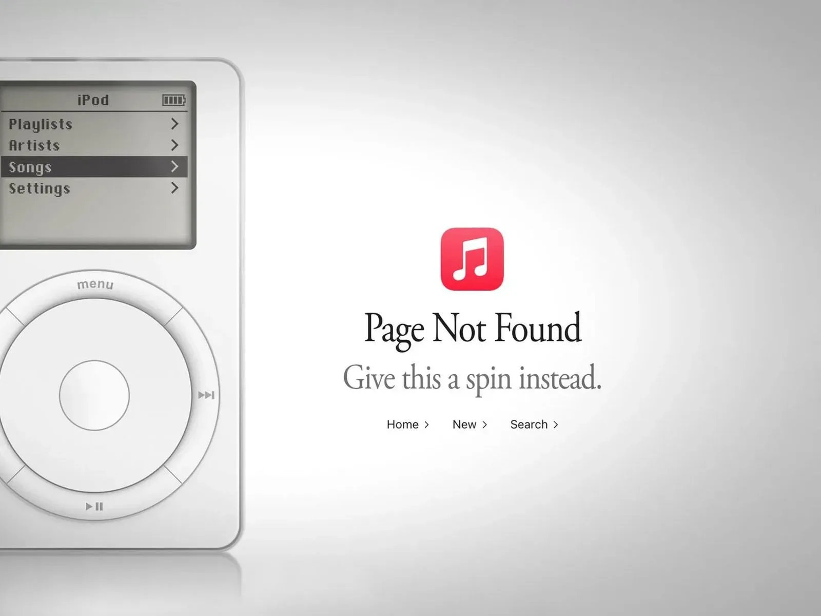 Breakout running on the Apple Music iPod Easter egg screen