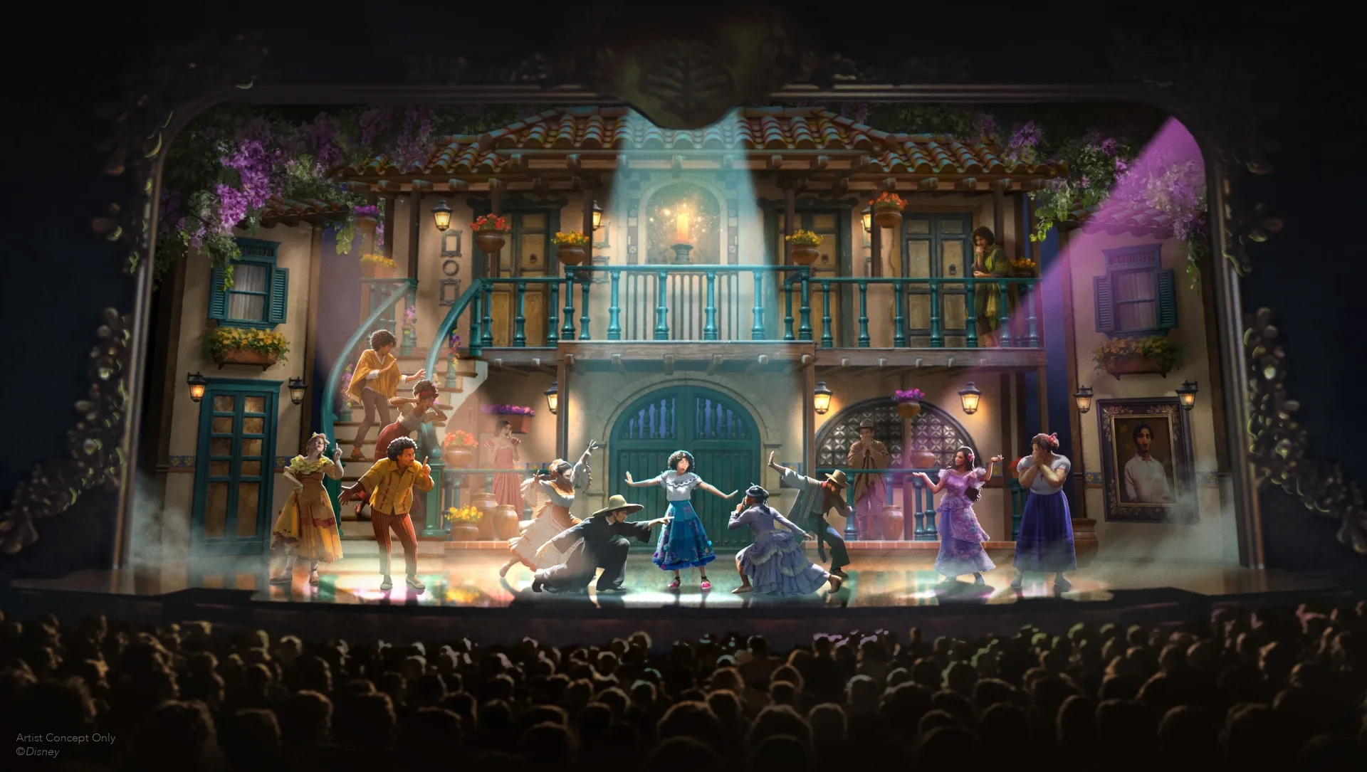 Disney Believe cruise ship with Disney entertainment branding