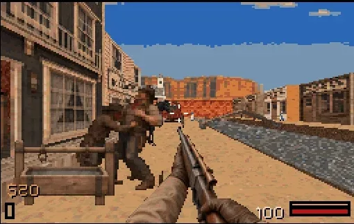 Dusty Creek frontier town in Smokin’ Colts for Amiga