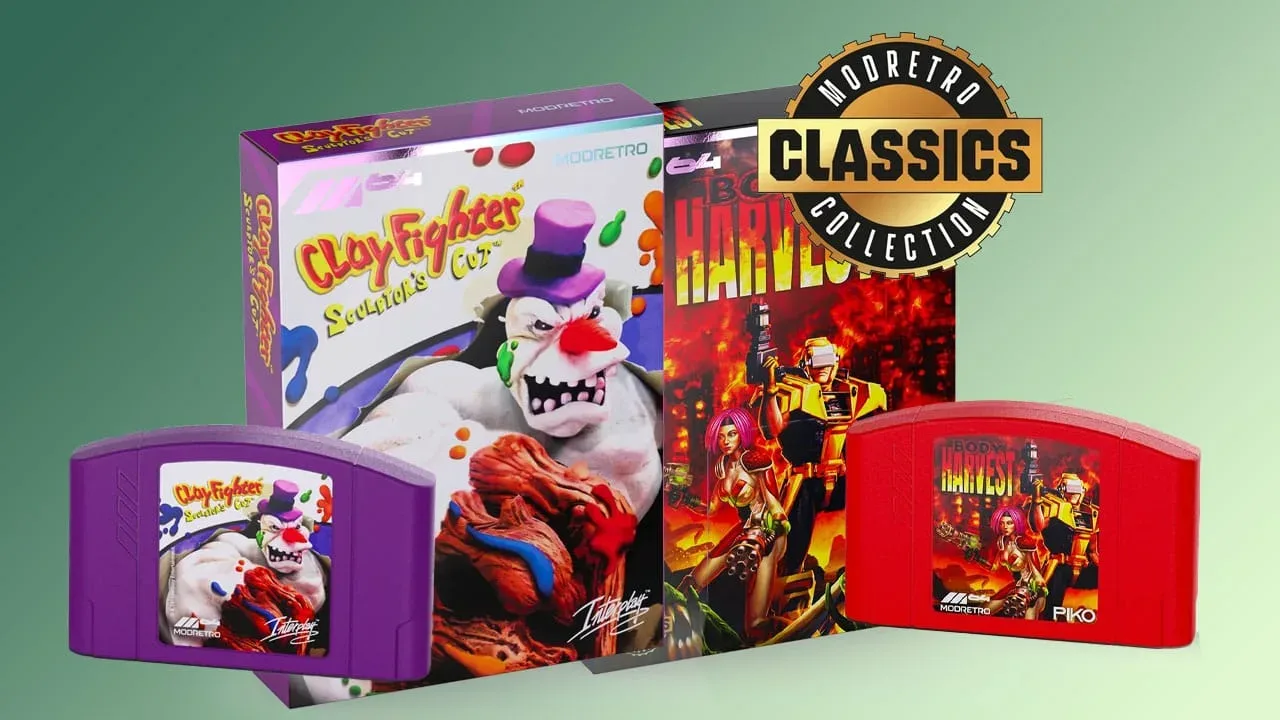 Nintendo 64 cartridges for ClayFighter: Sculptor’s Cut and Body Harvest