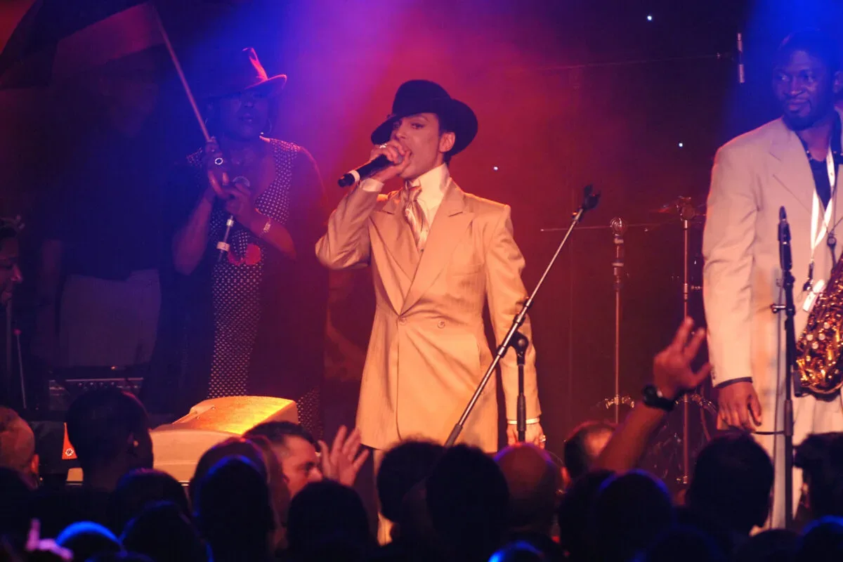 Prince performing during the 3121 Las Vegas residency