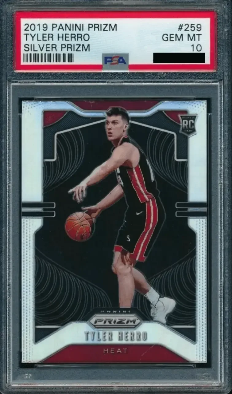 Tyler Herro 2019 Panini Prizm Rookie Silver Prizm #259 PSA 10 card