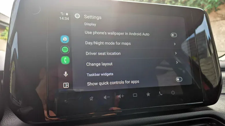 Android Auto on Suzuki Swift display.