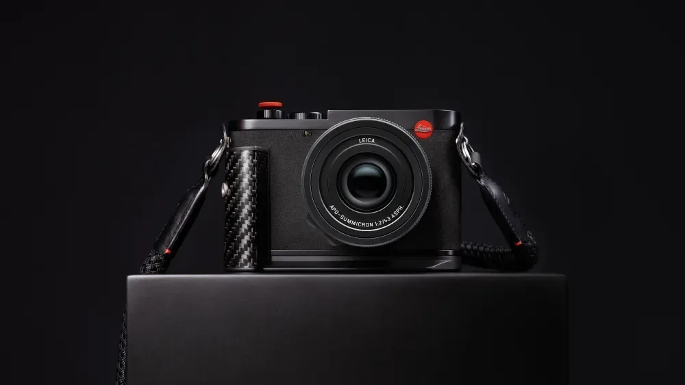 Leica Q3 43 Formula 1 Edition with F1 logo on the top plate