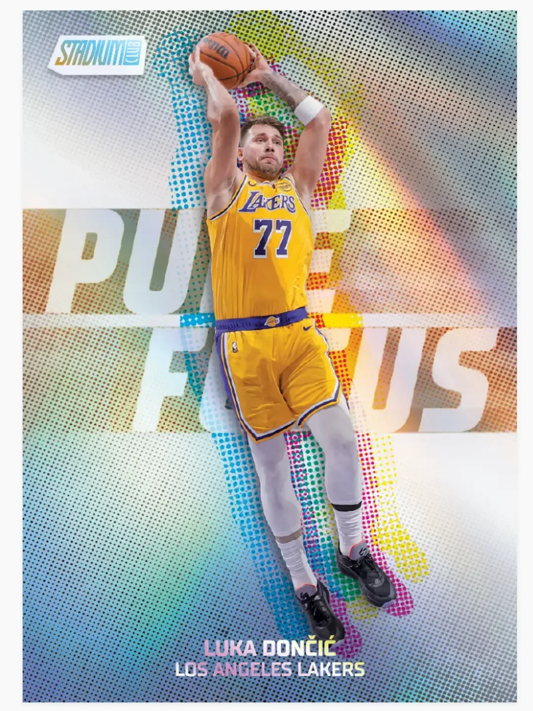 2025-26 Topps Stadium Club Basketball Luka Dončić Pure Focus short-print insert preview