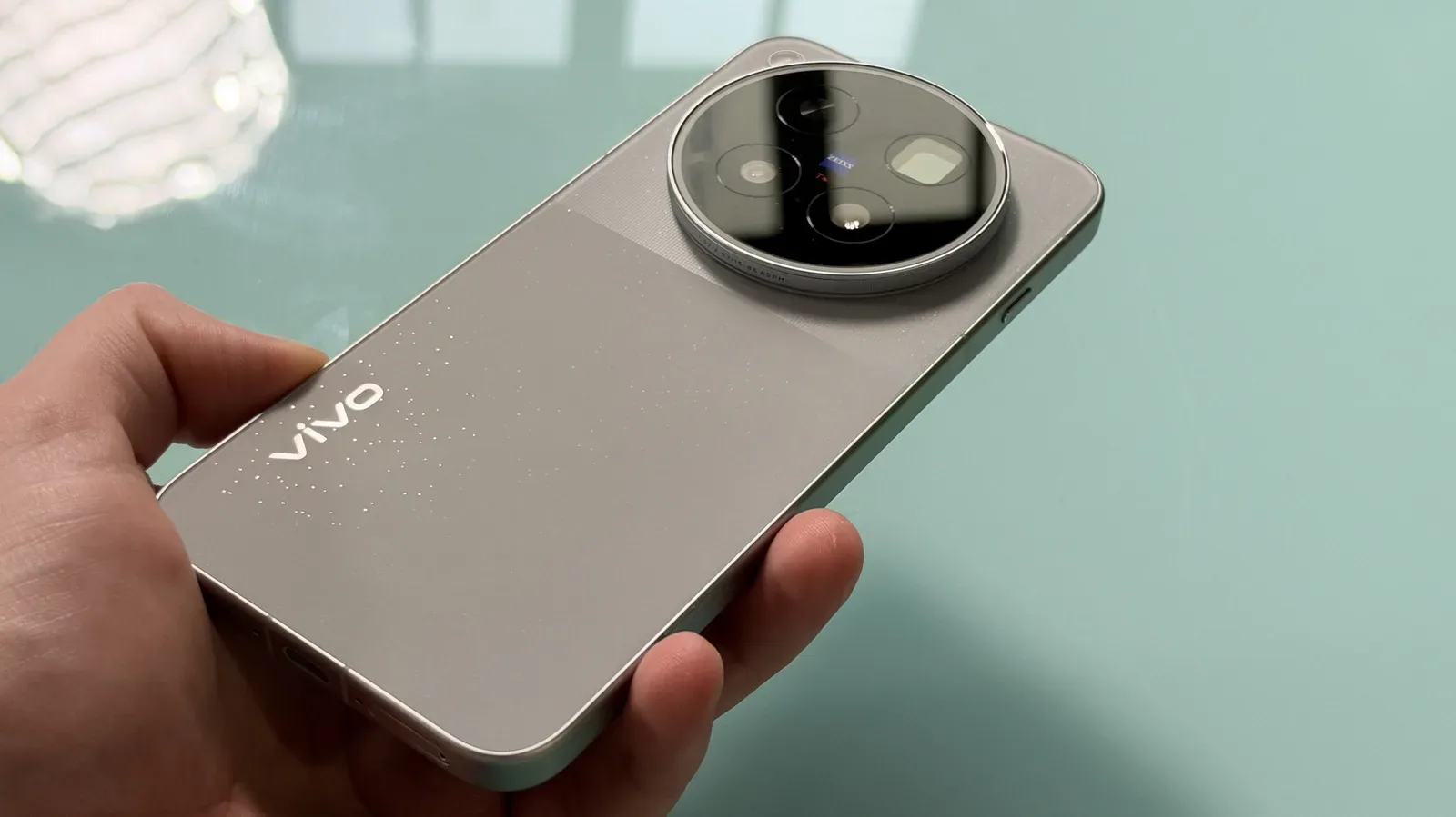 Vivo X500 Pro Max rear camera module with telephoto lens attachment