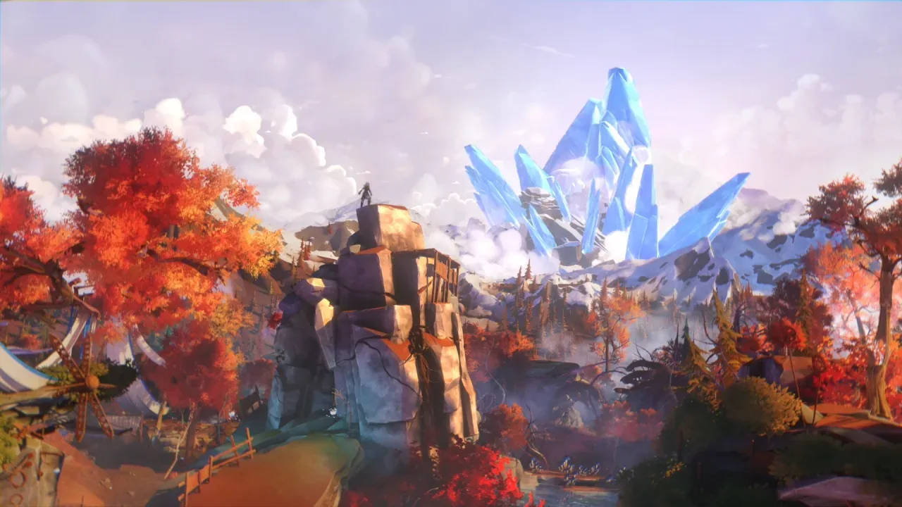 A landscape from Edge of Memories featuring one of Avaris's diverse regions