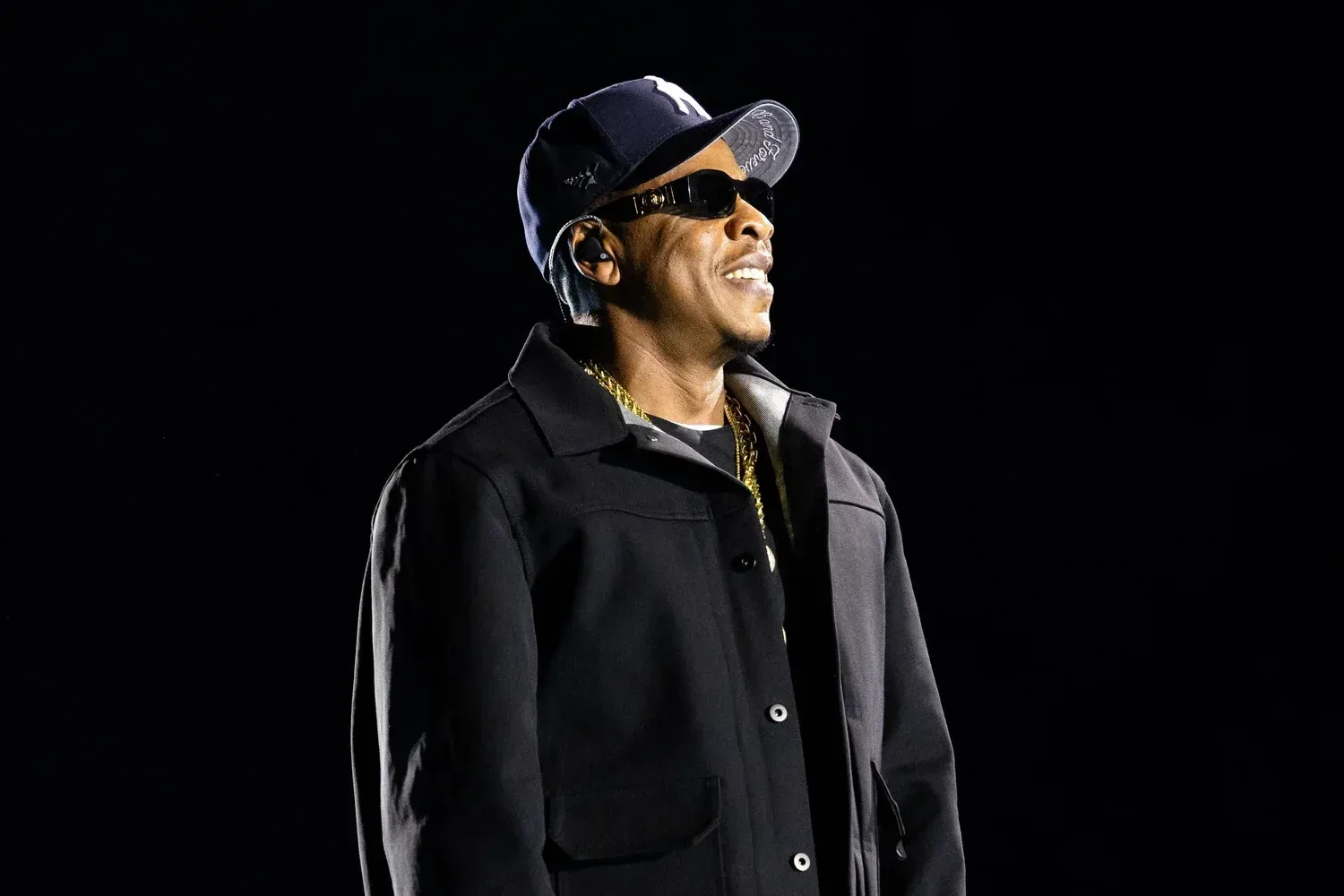 Jay-Z performing during his SoFi Stadium concert in Inglewood