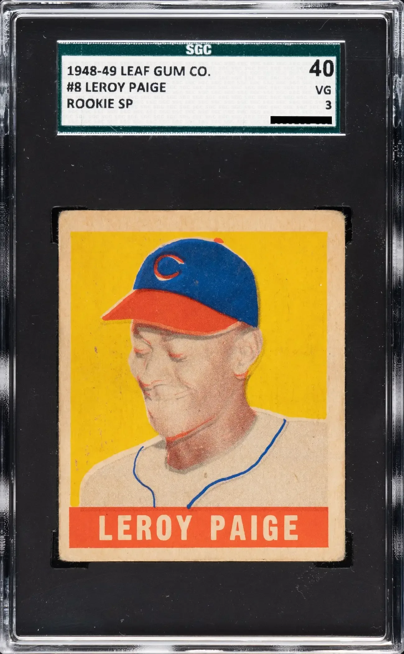 1948 Leaf Leroy Satchel Paige #8 graded SGC 3