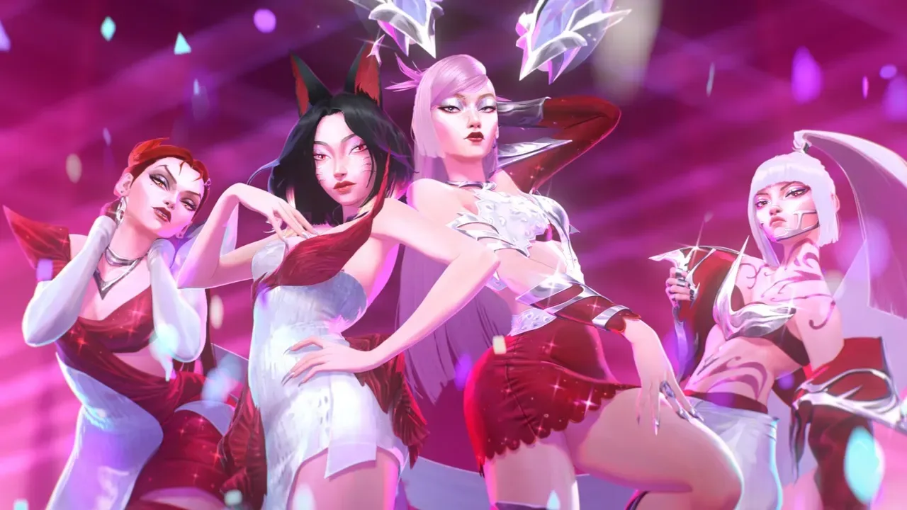 Ahri-inspired ability reference in K/DA's Firestarter video