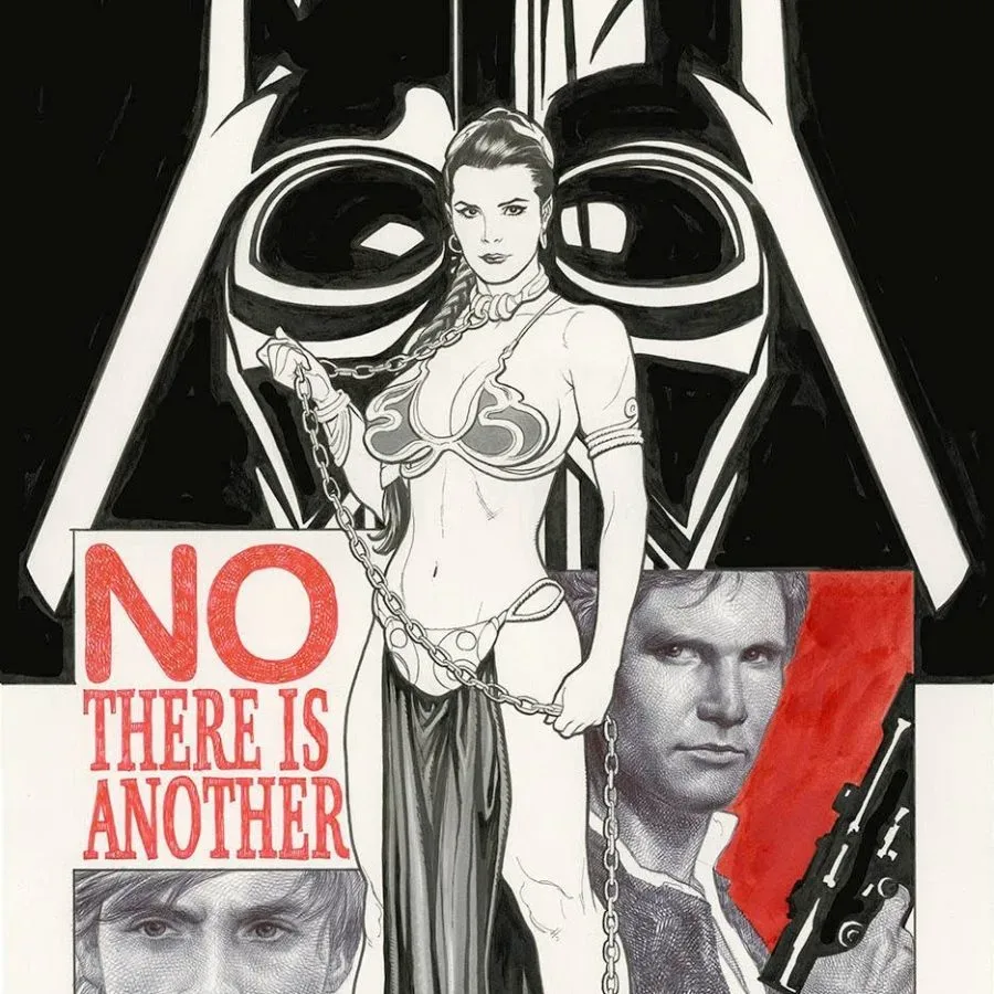 Collectors examining comic books with blank sketch-cover variants