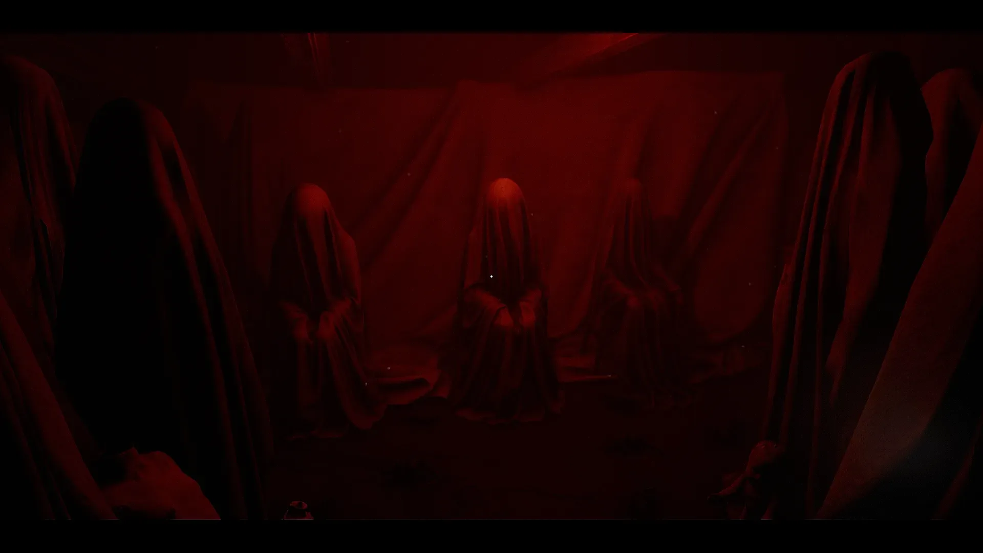 An abandoned interior filled with unsettling mannequins in Where Dolls Hang