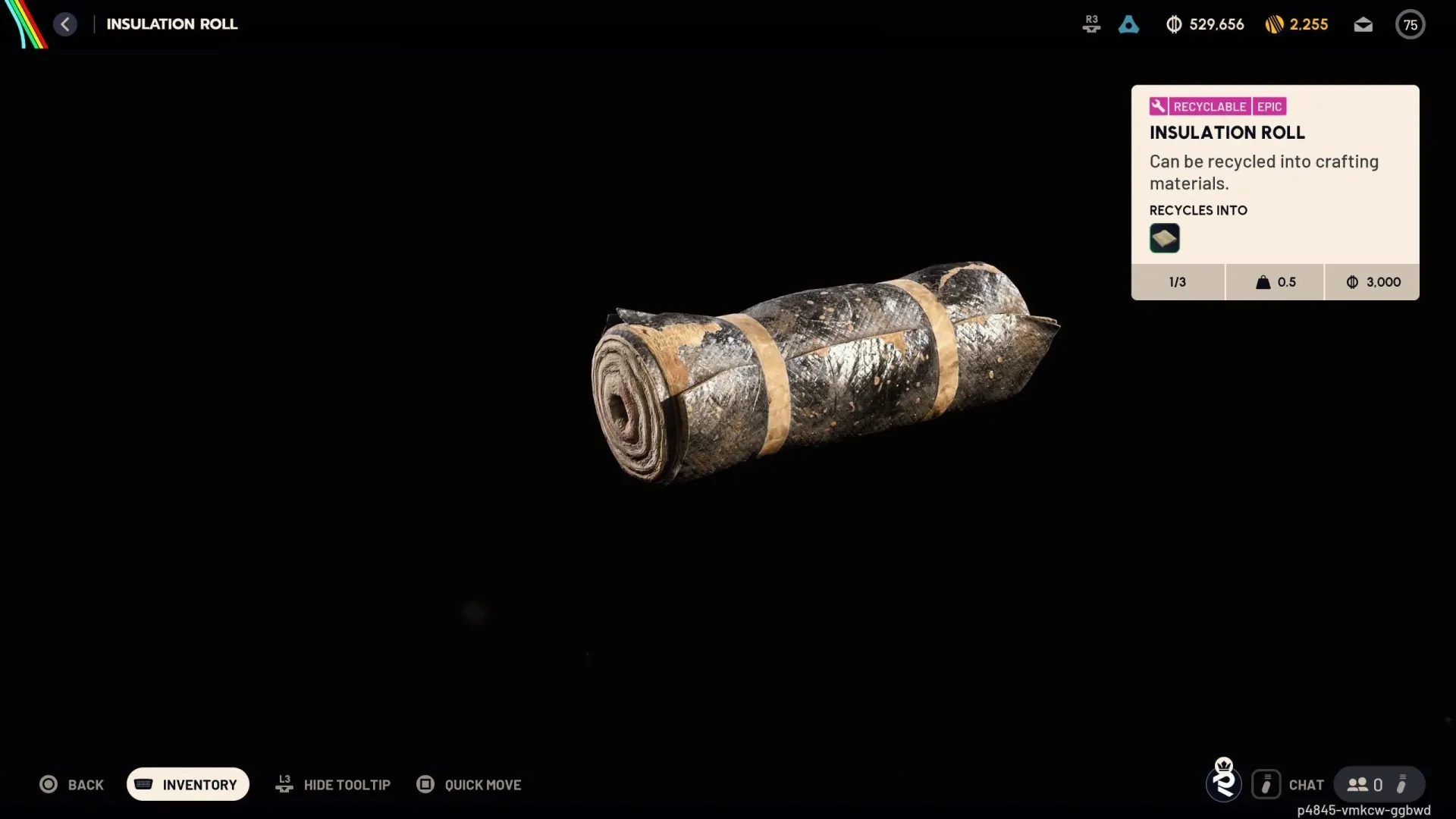 Arc Raiders Insulation Roll location inside a Railyard train carriage in Pendola Pass