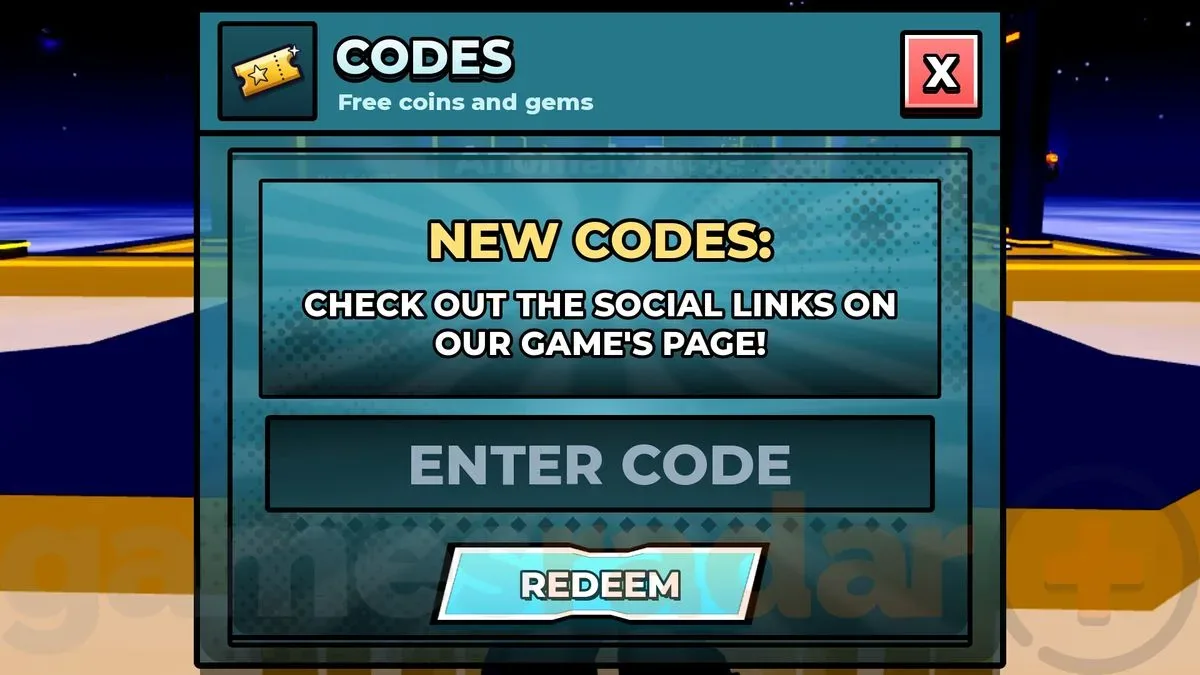 The Anime Ball Duels codes redemption box