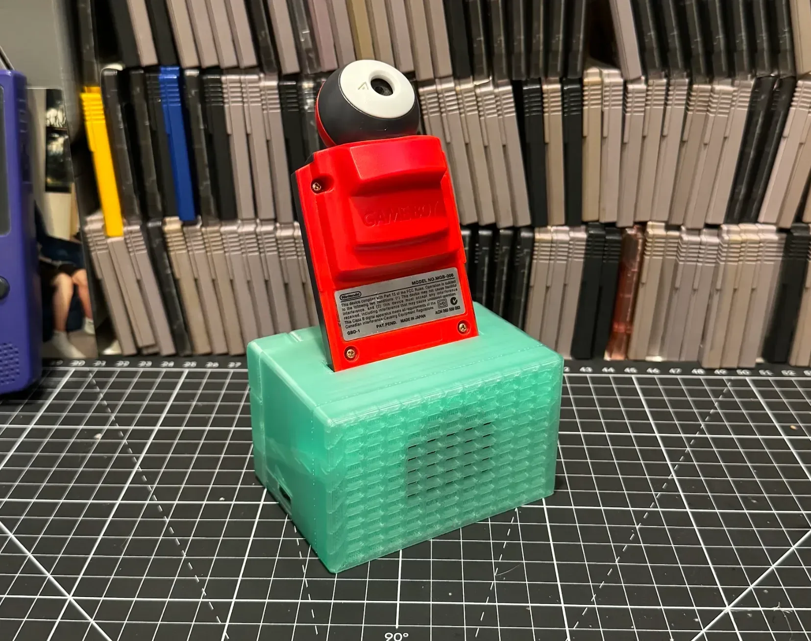 Retro Song Bird side controls and cartridge reader