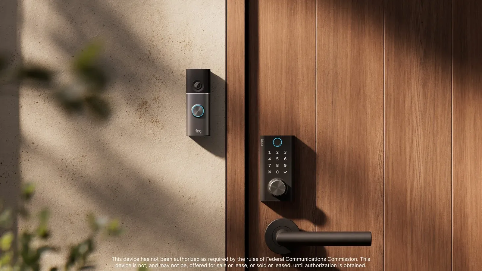 Ring Smart Lock with its front-mounted hand-crank latch wheel
