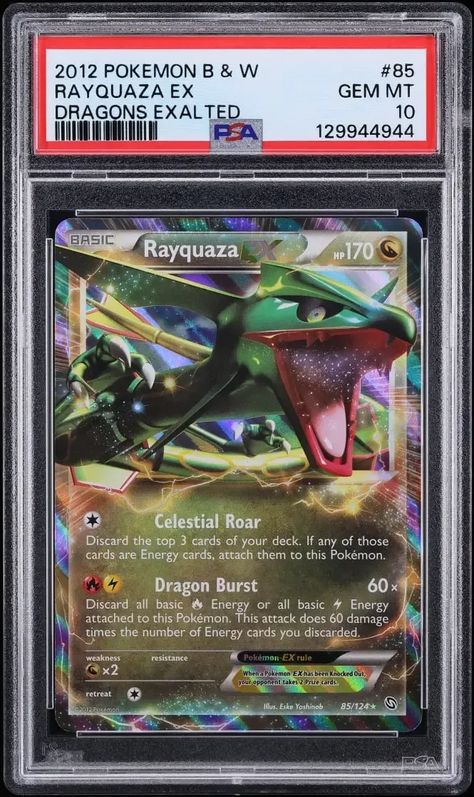 Dragons Exalted Rayquaza EX PSA 10