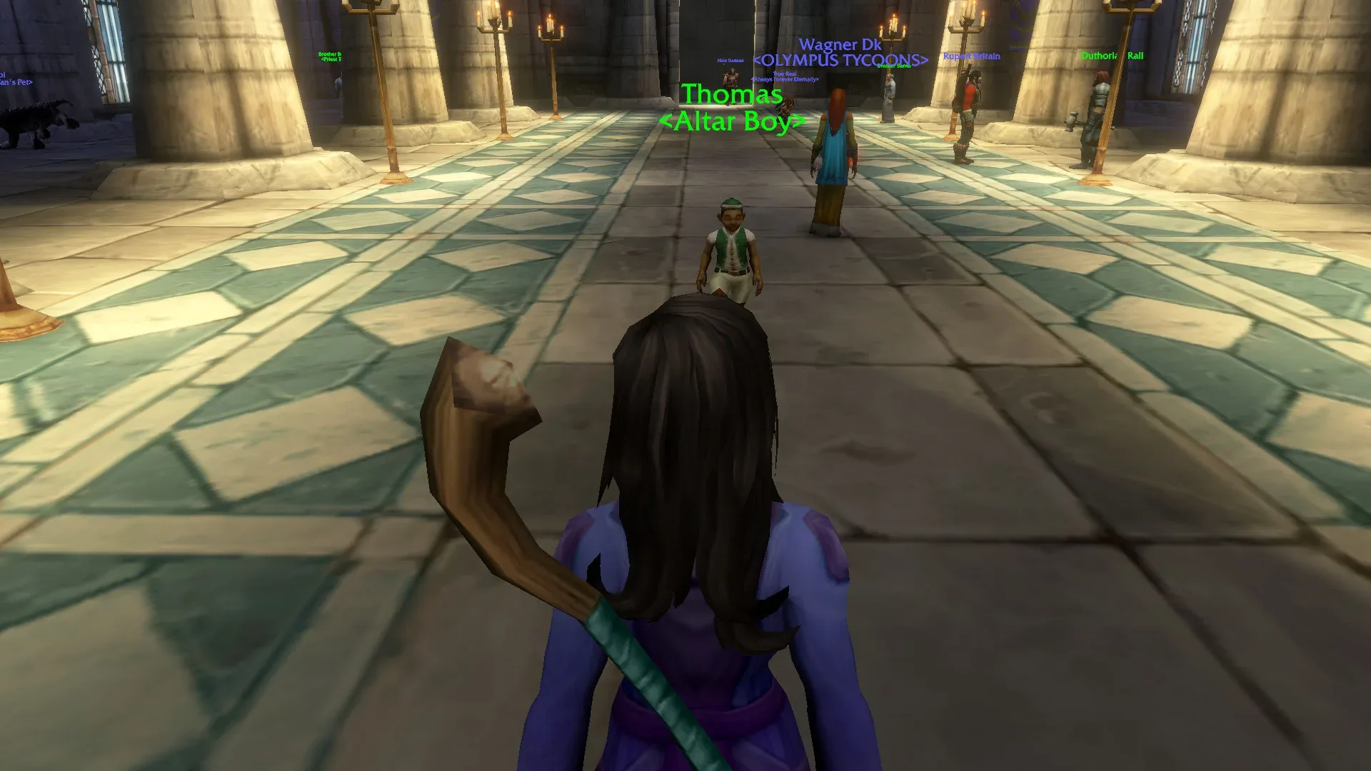 Anduin Wrynn and other child NPCs wearing unintended hats in World of Warcraft: Forever