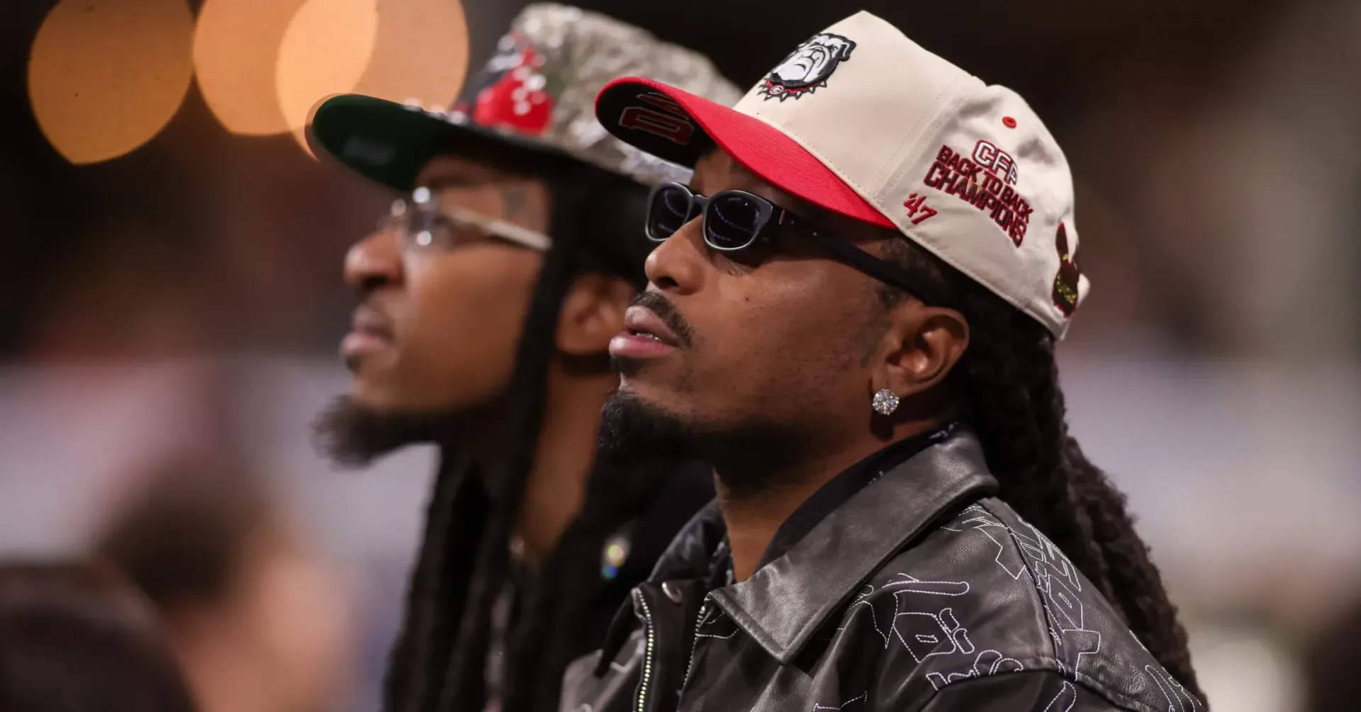 Quavo SATCHAMO album tracklist whiteboard with song names obscured