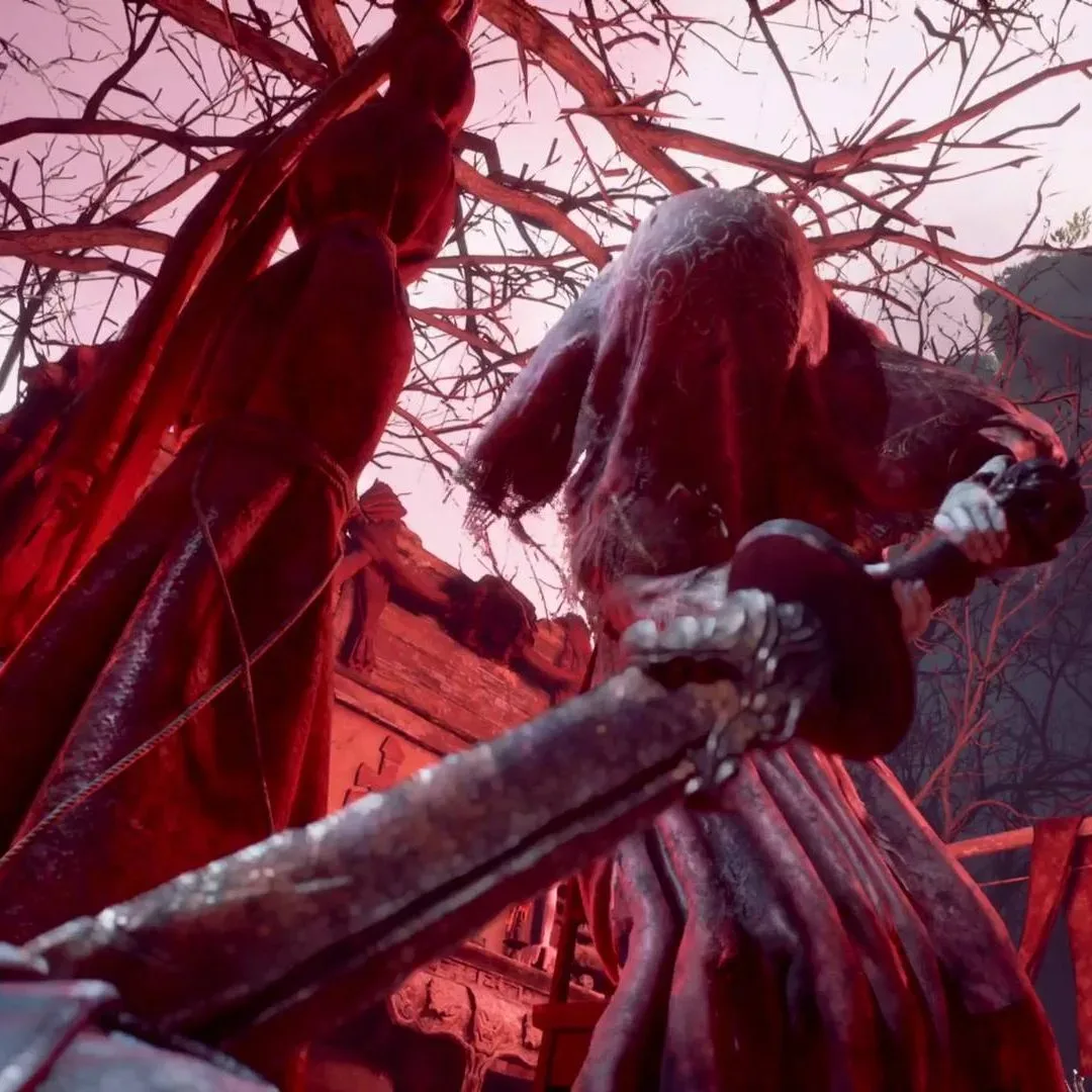 Red flower patches in Hua’s Phantom Blade Zero boss arena