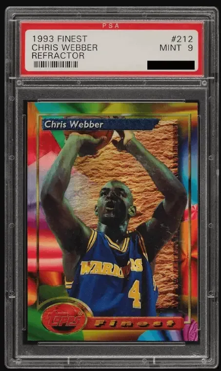 Chris Webber 1993 Topps Finest Refractor basketball card
