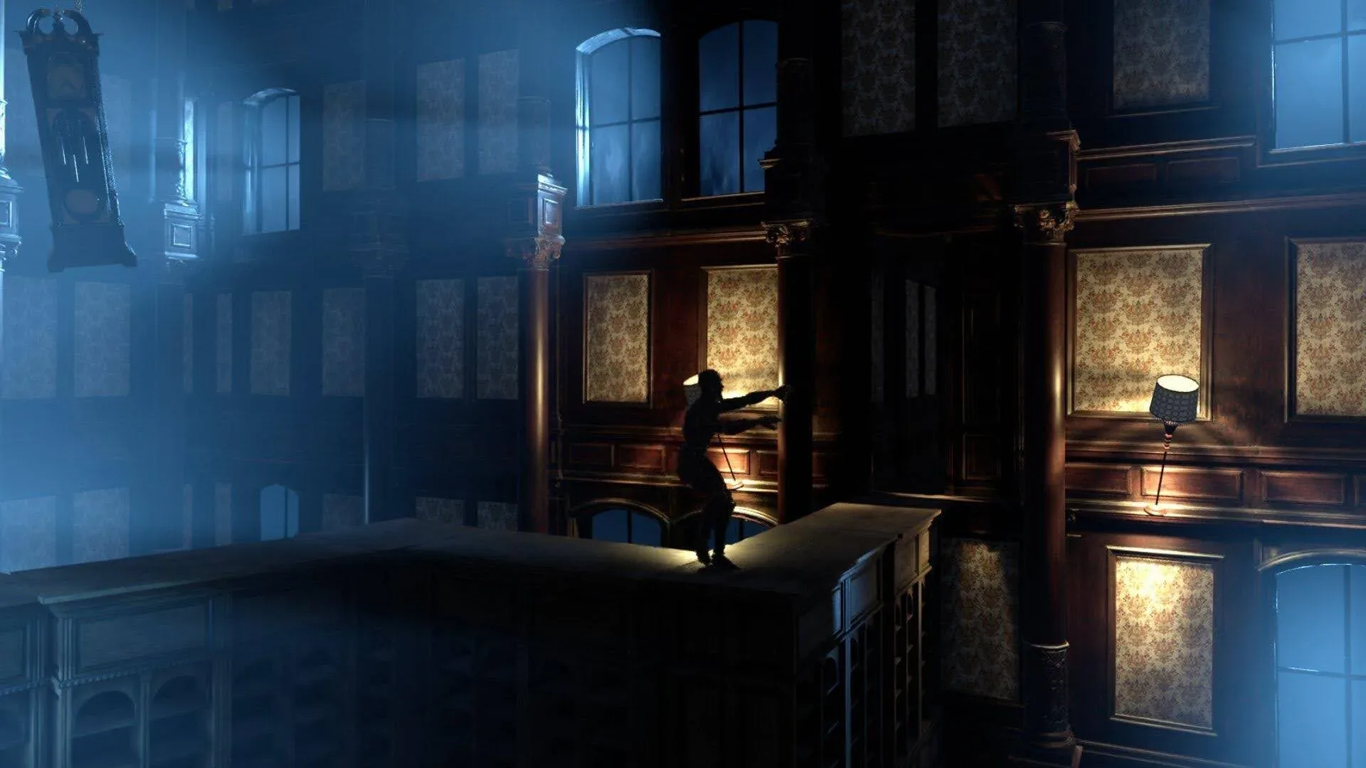 Inner Voice first-person exploration scene in the decaying town of Brightstone
