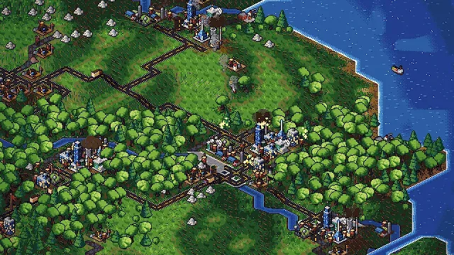 PROJECT MEGAPOP strategy gameplay showing terrain shaping and followers