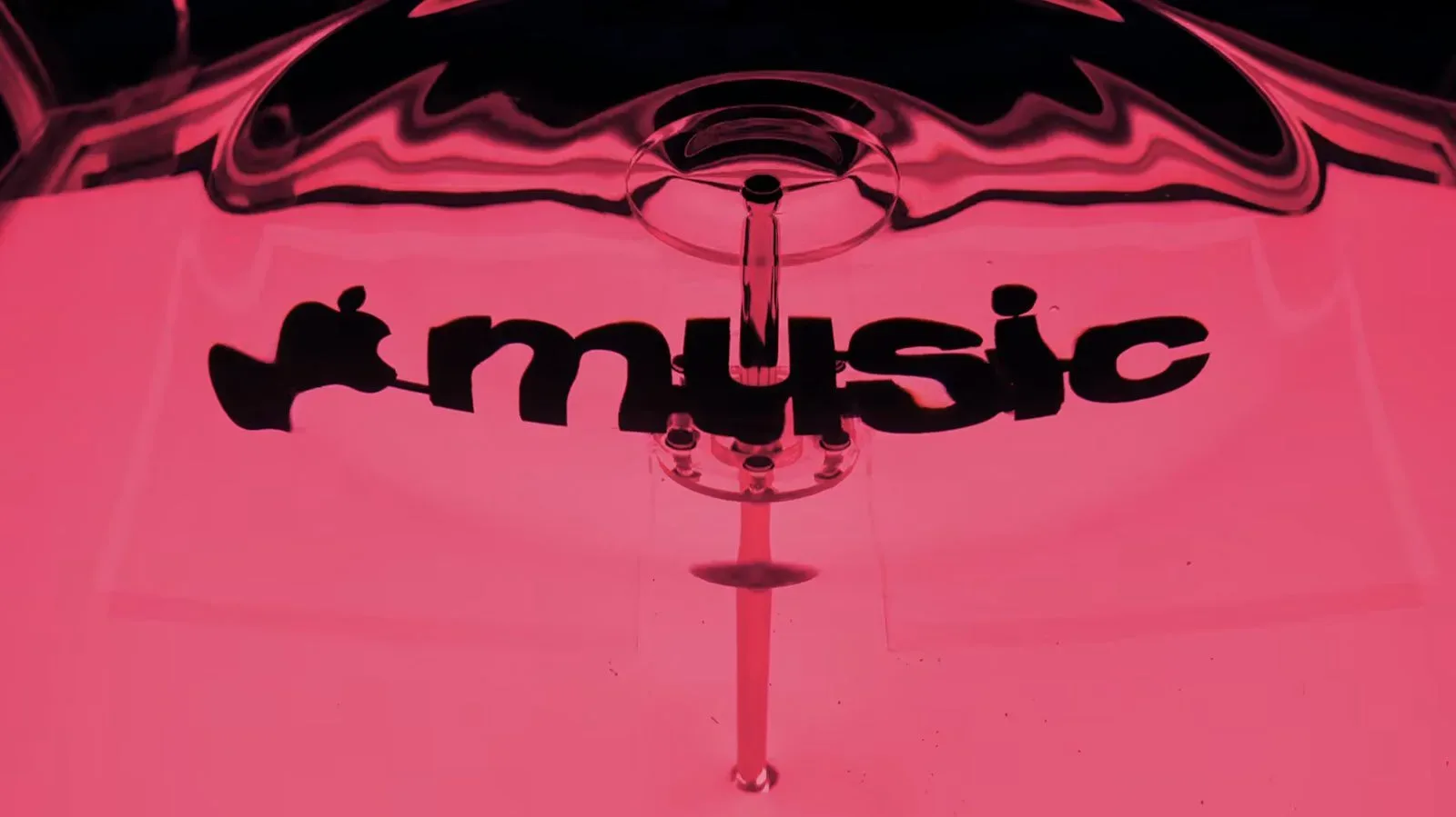 Apple Music’s liquid-inspired new brand identity created through sound vibrations in water