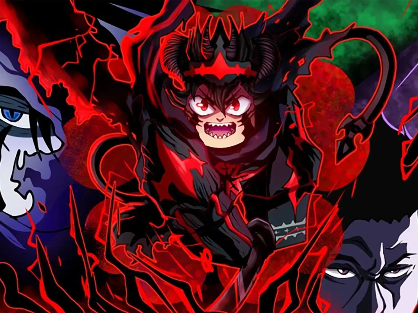 Press shot for Clover Time codes showing a character surrounded by a red glow