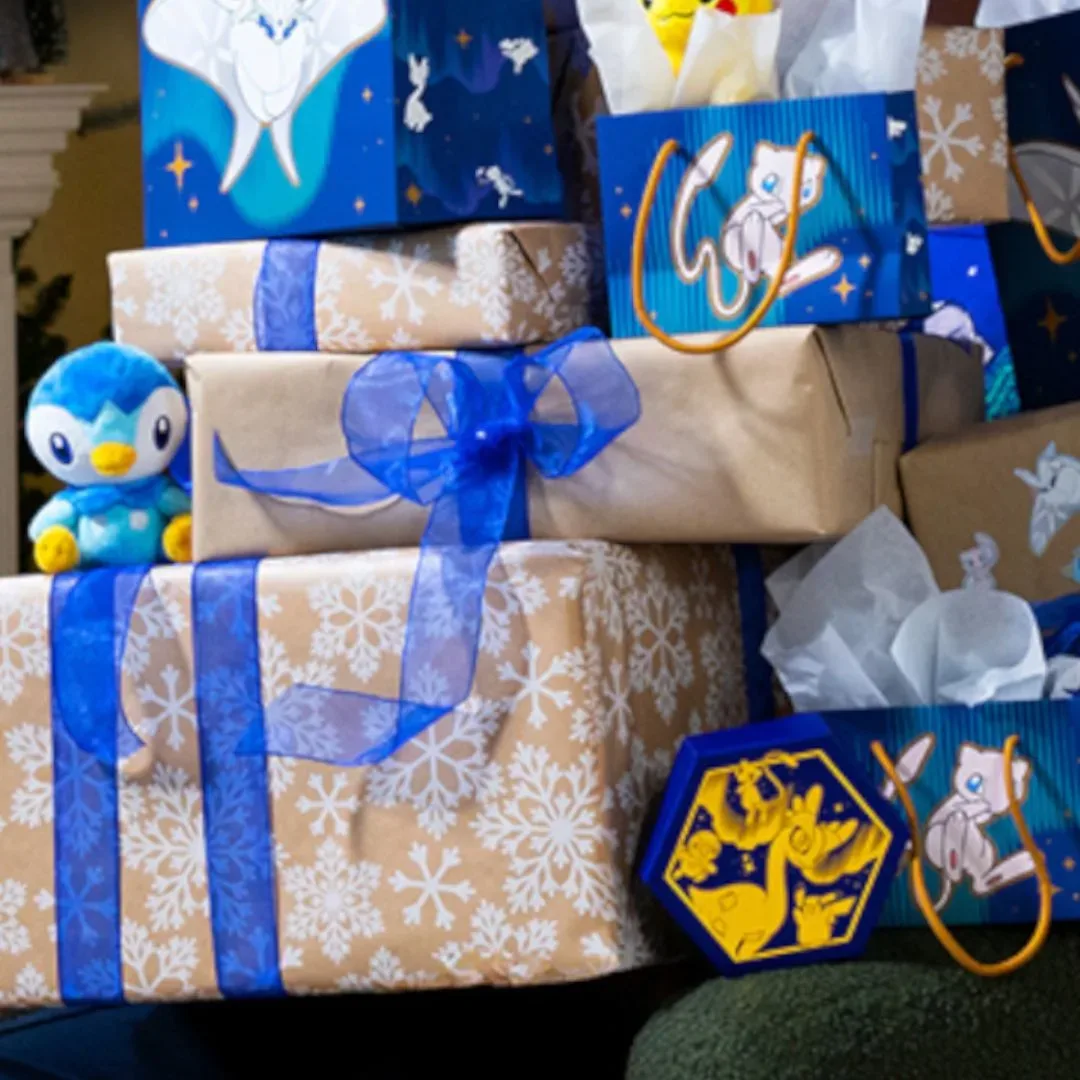 Pokémon-themed holiday ornaments, cozy apparel and collectible pins