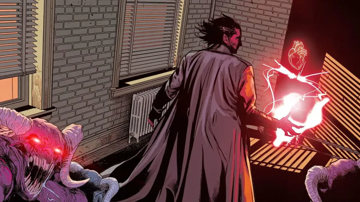 Tony Stark sees a vision involving Mephisto and an injured Spider-Man in Avengers: Armageddon #5