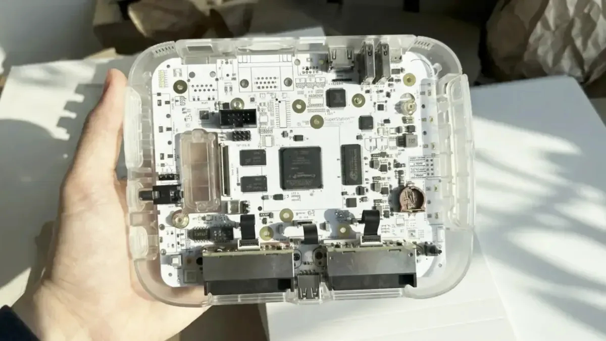 SuperStation One Lite prototype HDMI-only FPGA console