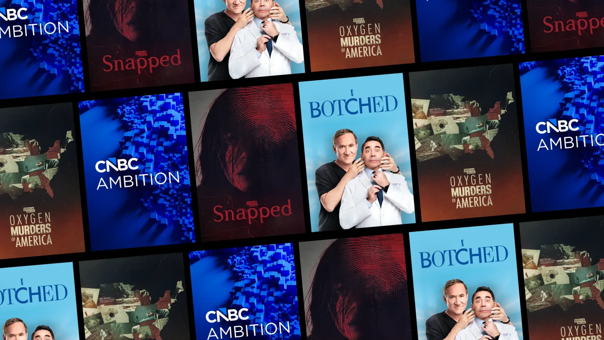 A streaming television interface showing free ad-supported channels