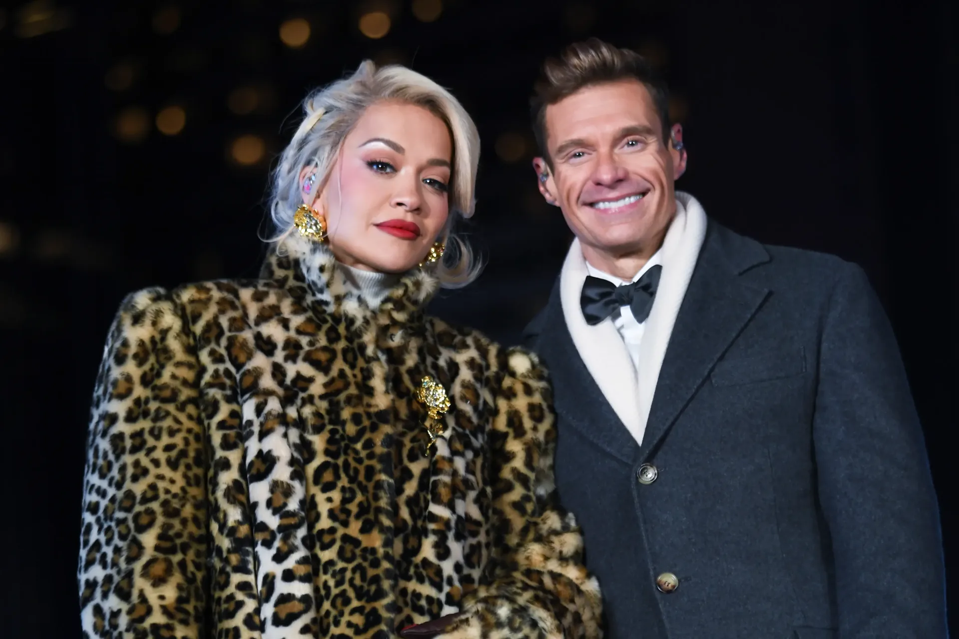 Ryan Seacrest and Rita Ora host New Year's Rockin' Eve from Times Square