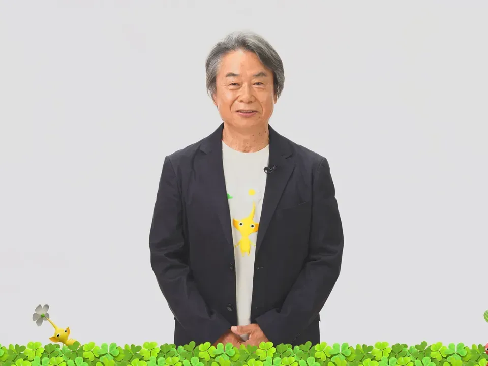 Oatchi alongside Pikmin 4 Switch 2 Edition and Dandori Academy branding