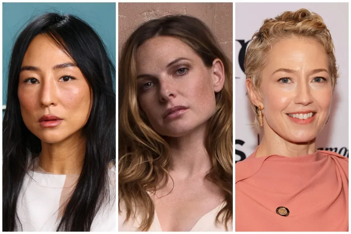 Rebecca Ferguson, Greta Lee and Carrie Coon star in the romantic comedy Honeymoon / Funeral