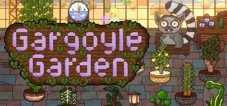Animal gardeners helping care for plants in a magical greenhouse