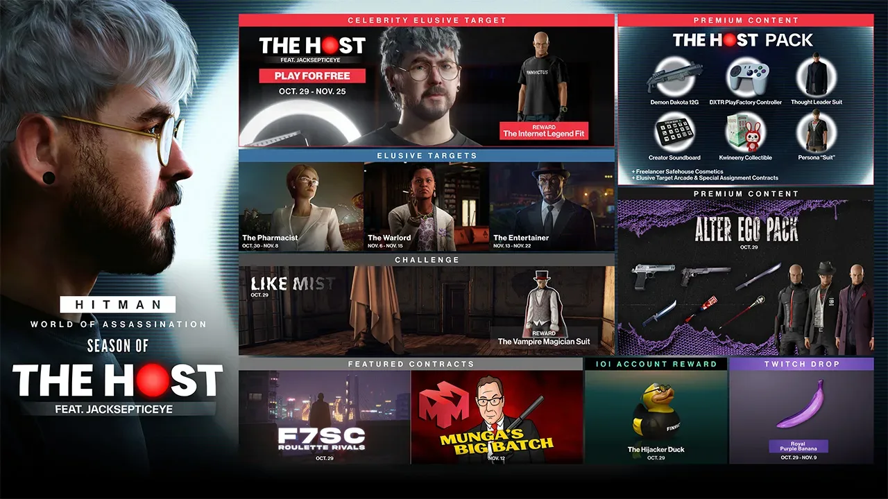 Agent 47 arrives at Finn Colton’s Hawke’s Bay content complex in HITMAN World of Assassination’s The Host