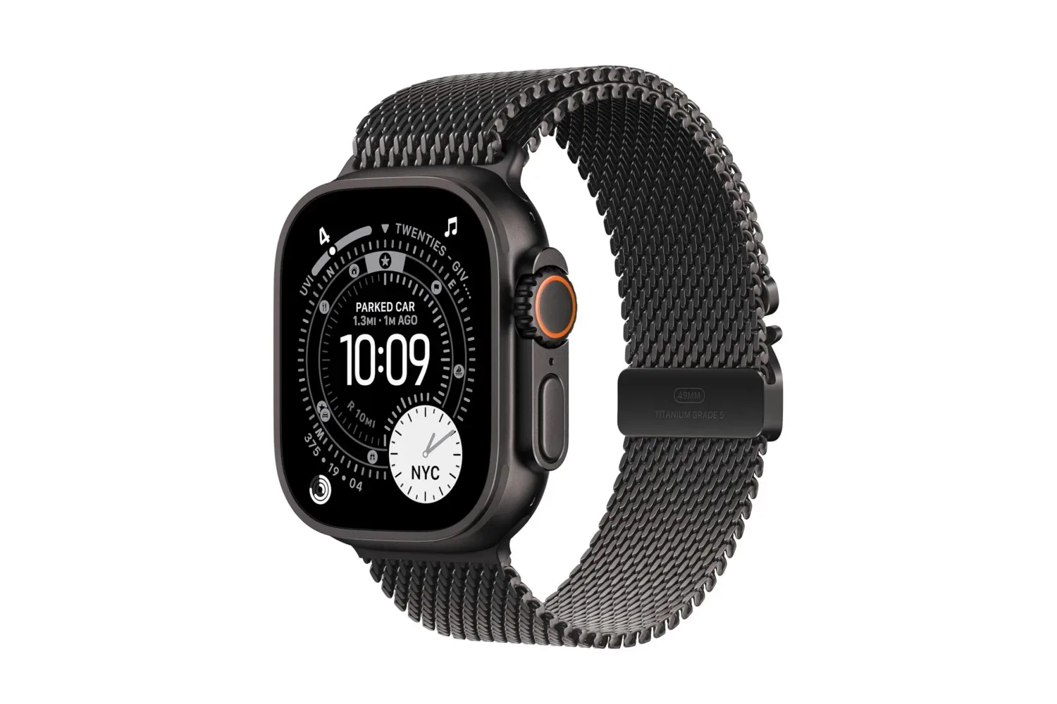 Apple Watch Ultra 3 smartwatch shown with workout tracking information
