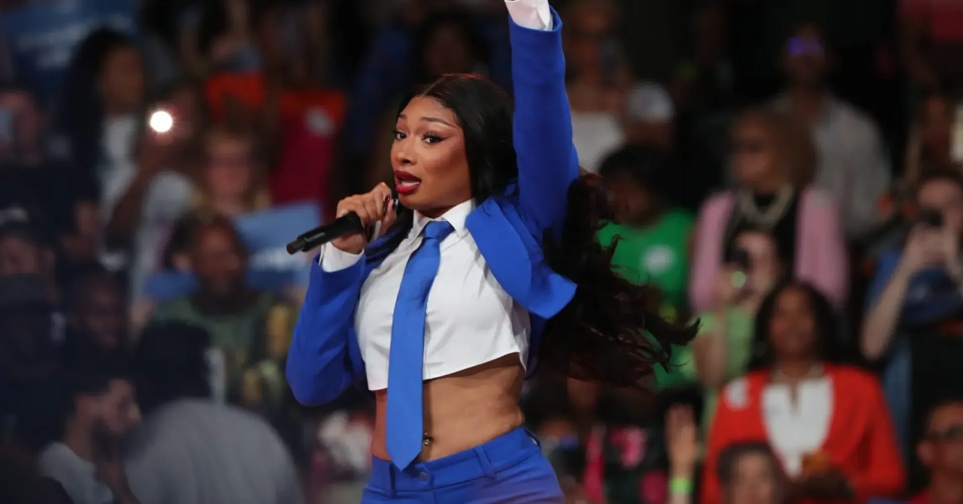 Megan Thee Stallion in promotional footage for the Baywatch reboot
