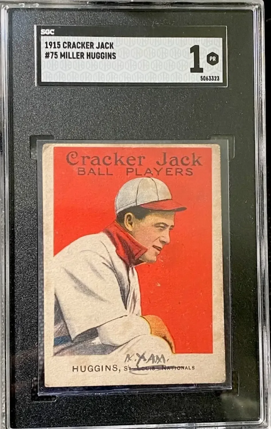 Modern baseball card parallel in a protective graded slab