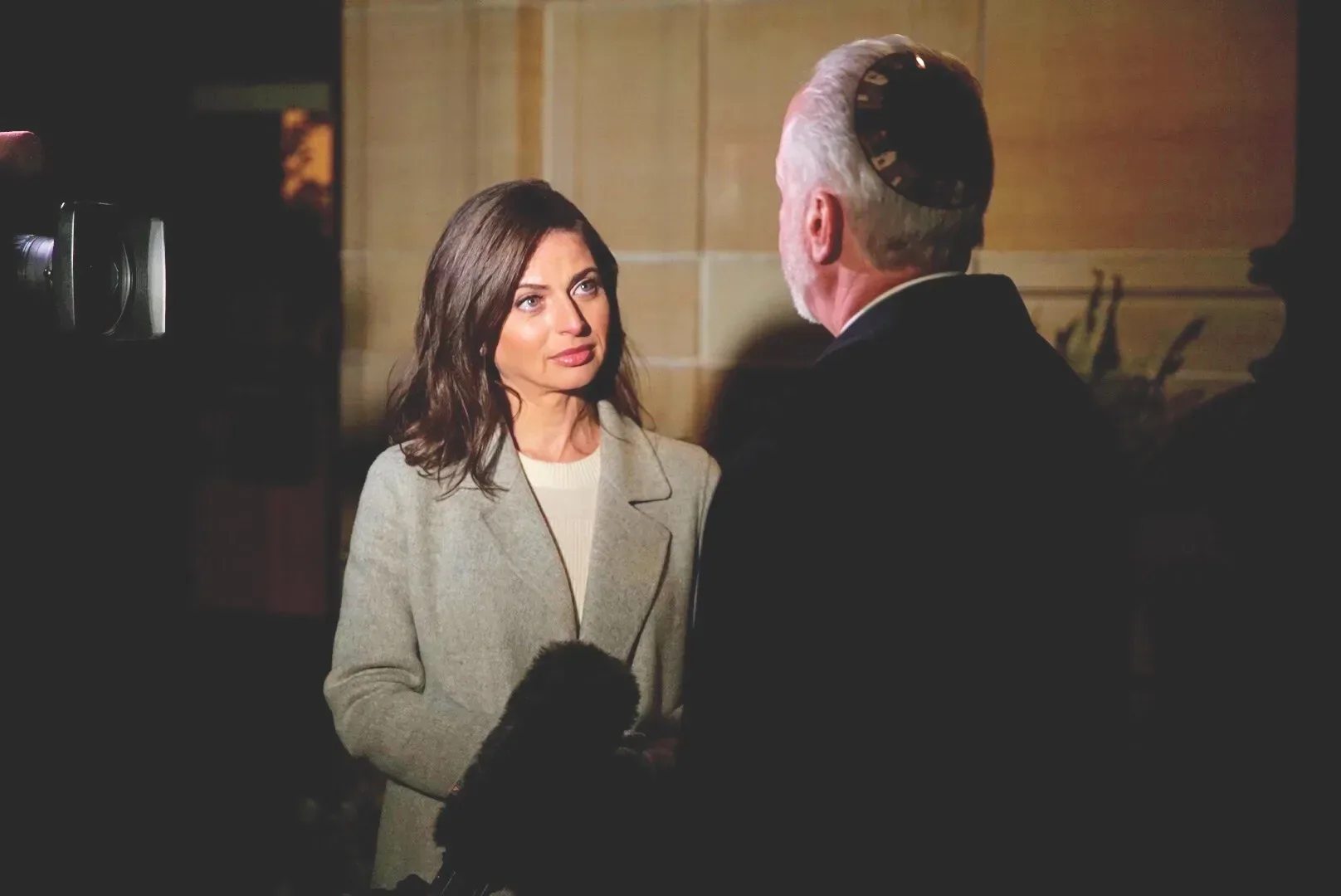 Bianna Golodryga during an international news broadcast