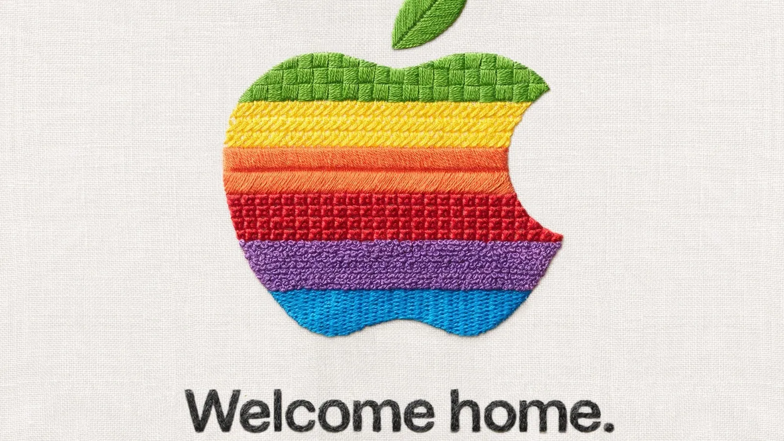 Apple October 13 Welcome home event invitation theme