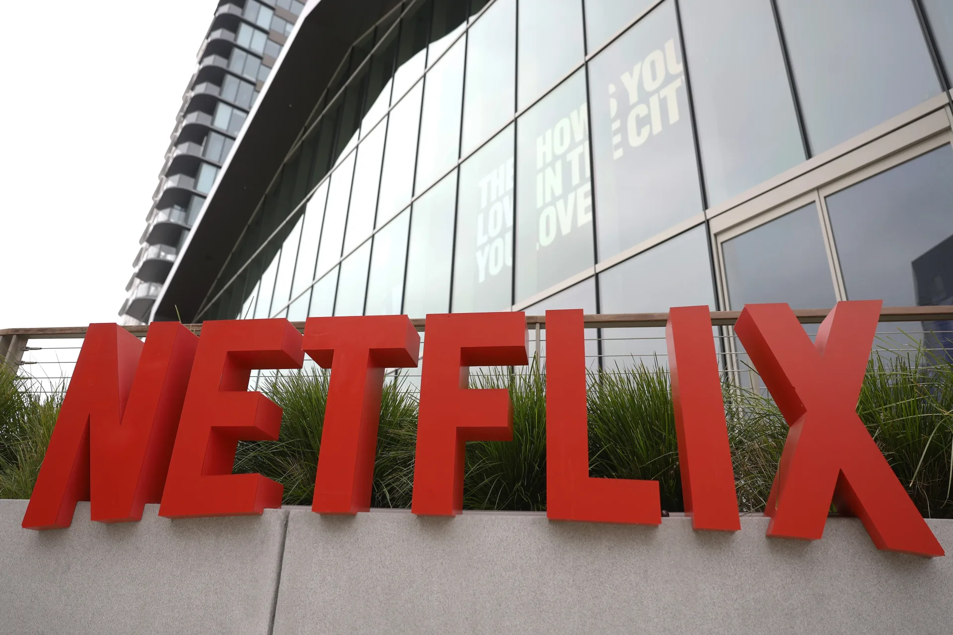 Netflix logo displayed on a television screen