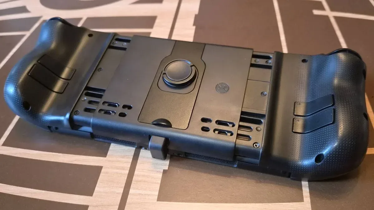 Photo of the CRKD Nitro Deck 2 sitting on a Star Wars-themed wooden table.