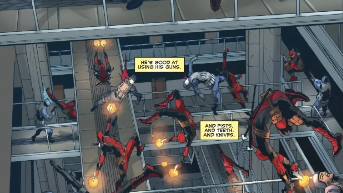 Wade Wilson: Deadpool #9 cover featuring Deadpool and the Big Guns storyline