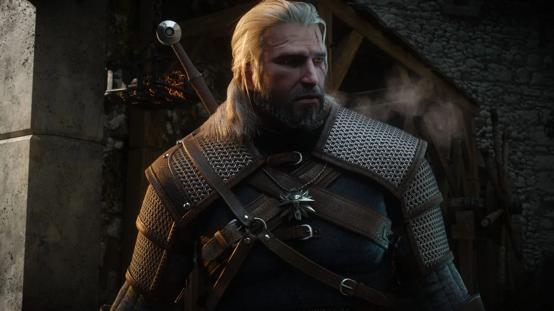 Geralt in The Witcher 3 Remastered
