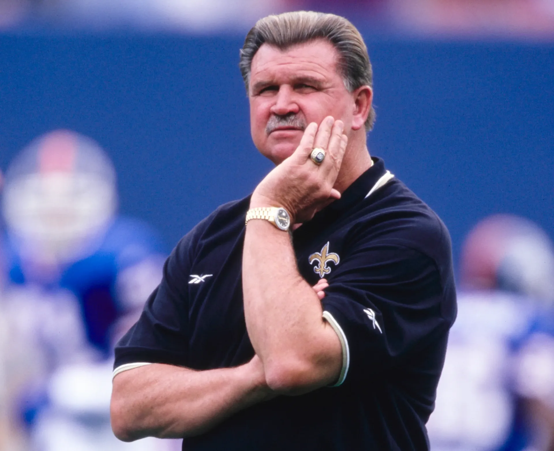 Mike Ditka on the Chicago Bears sideline during his coaching career