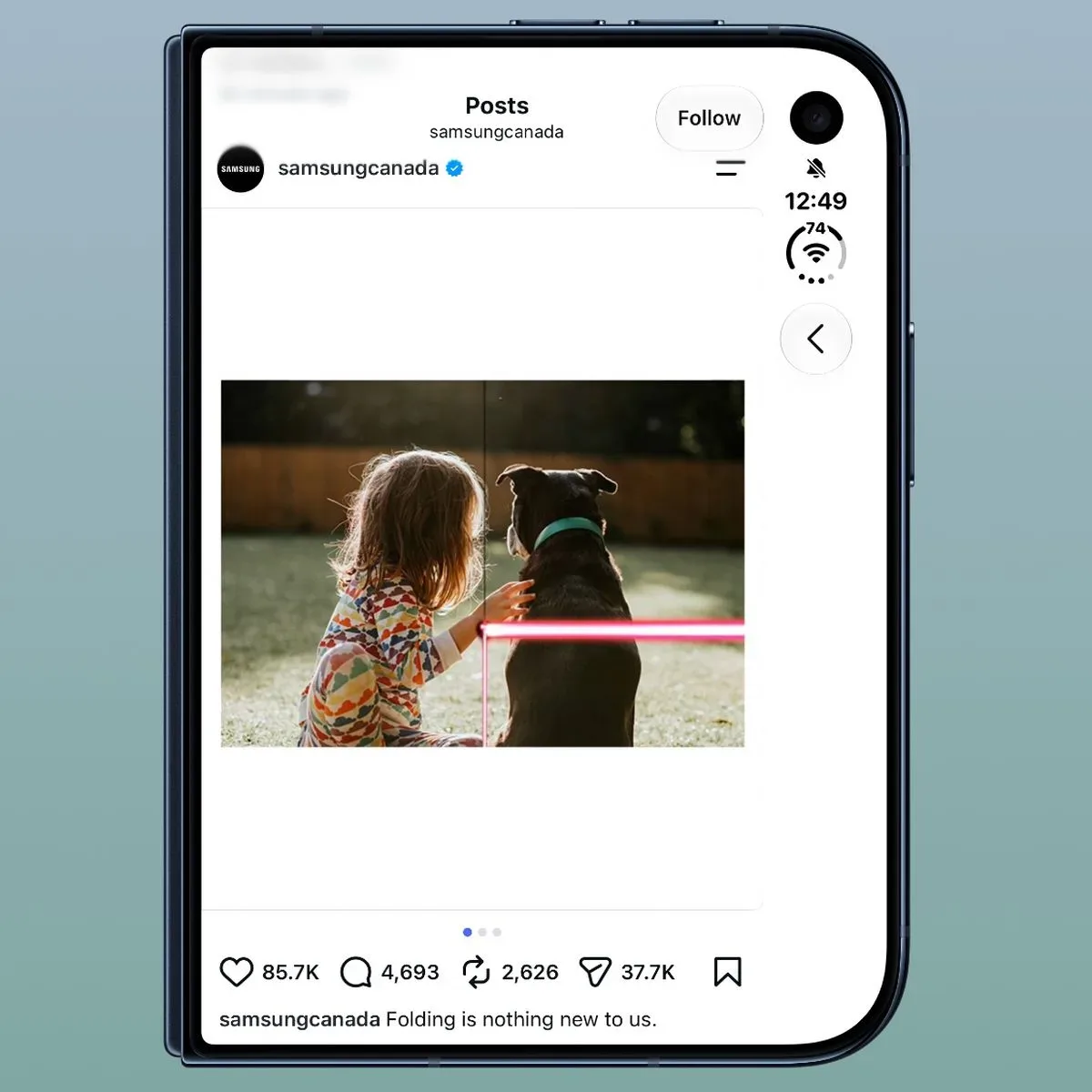 Samsung Targets iPhone Duo Display Reports With Galaxy Z Fold8 Campaign