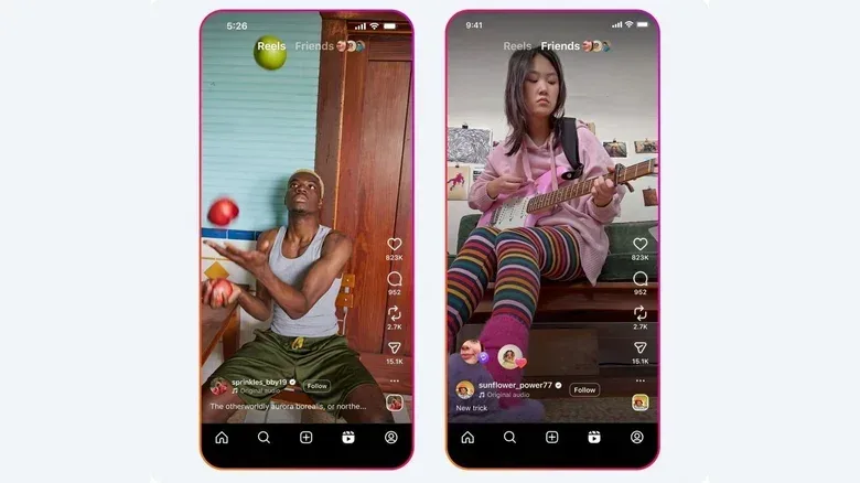 Instagram profile screen showing the dedicated reposts tab